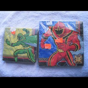 Power Rangers Party Express Hallmark Paper Luncheon & Beverage Napkins Birthday